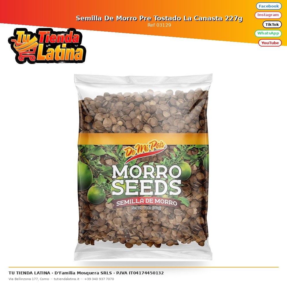 Semilla De Morro Pre Tostado La Canasta 227g