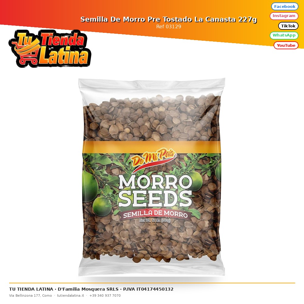 Semilla De Morro Pre Tostado La Canasta 227g
