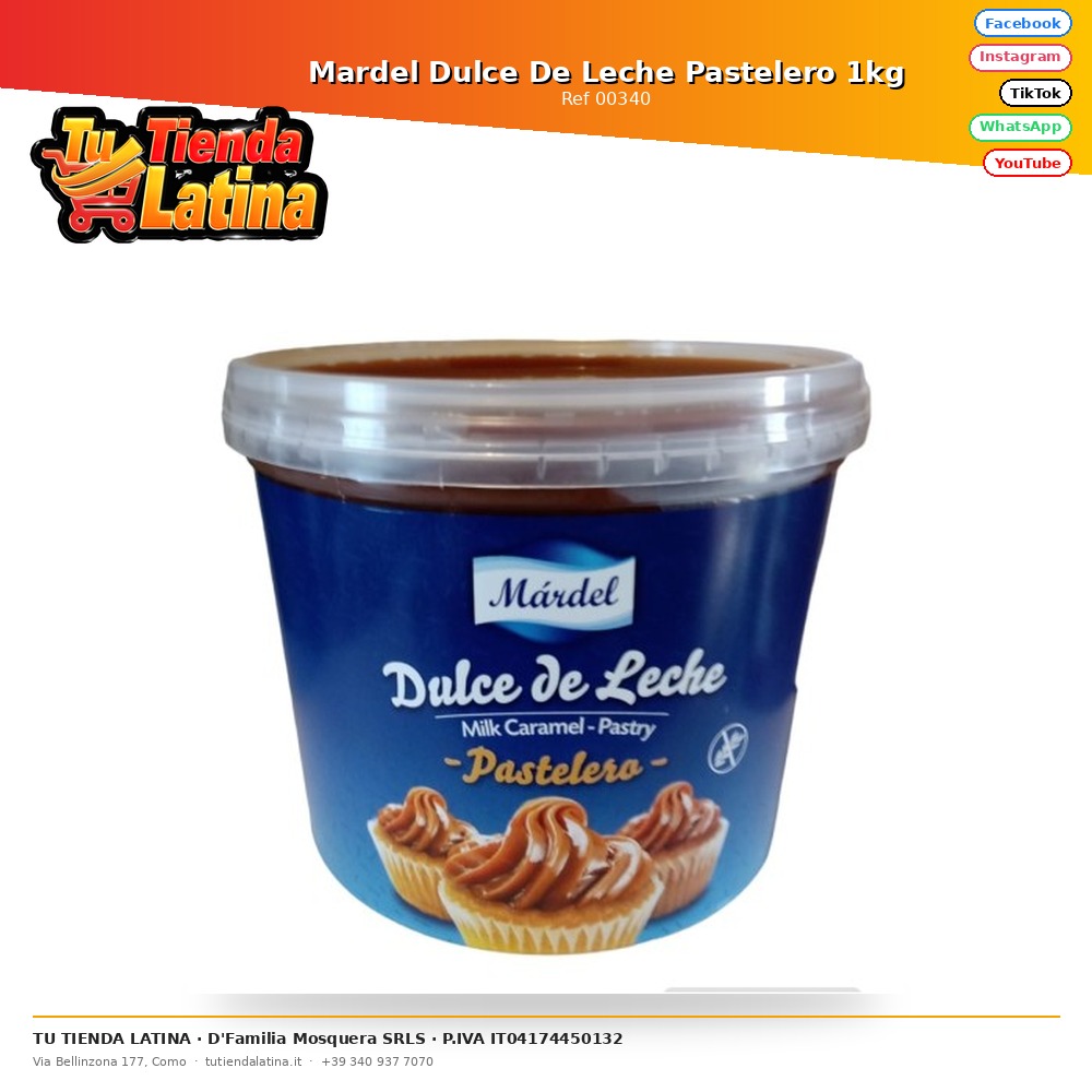 Mardel Dulce De Leche Pastelero 1kg