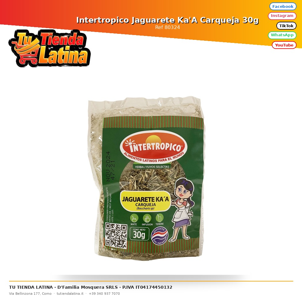 Intertropico Jaguarete Ka'A Carqueja 30g