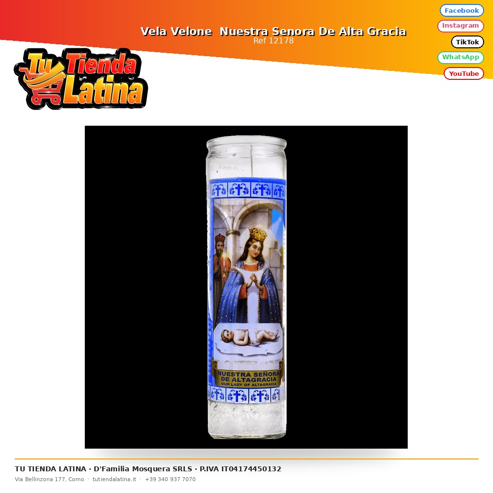 Vela Velone  Nuestra Senora De Alta Gracia