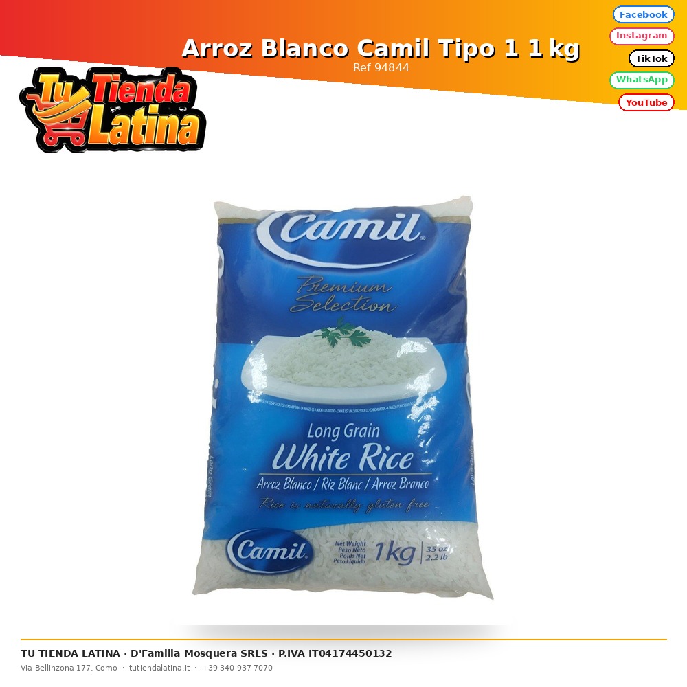Arroz Blanco Camil Tipo 1 1 kg