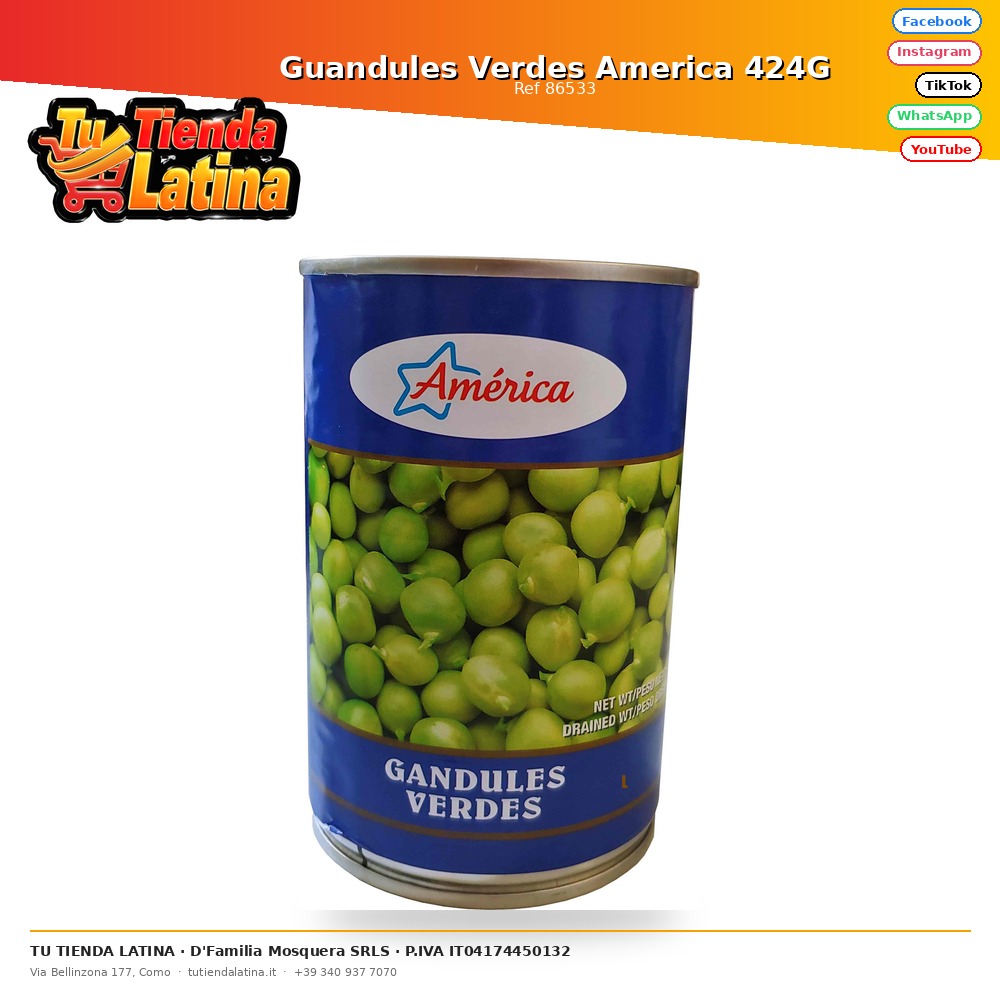 Guandules Verdes America 424G