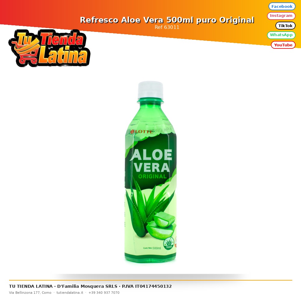 Original Pure Aloe Vera Soft Drink 500ml
