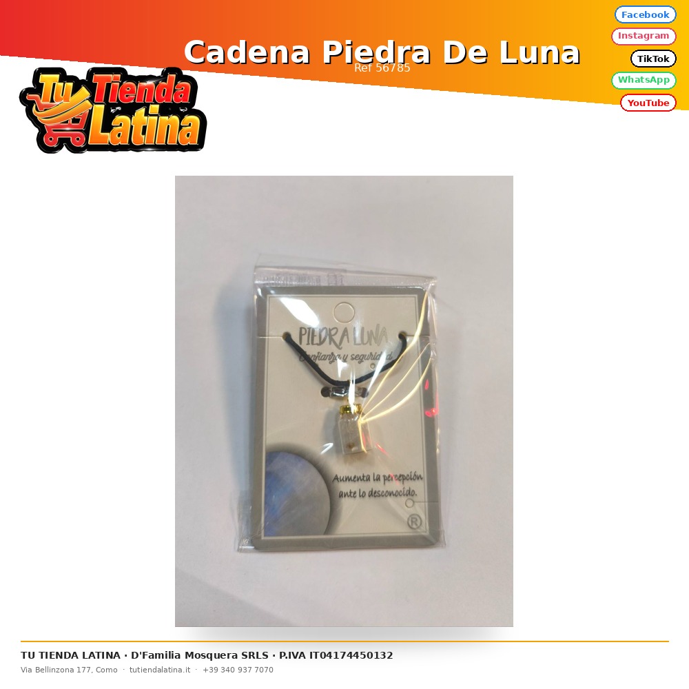Cadena Piedra De Luna