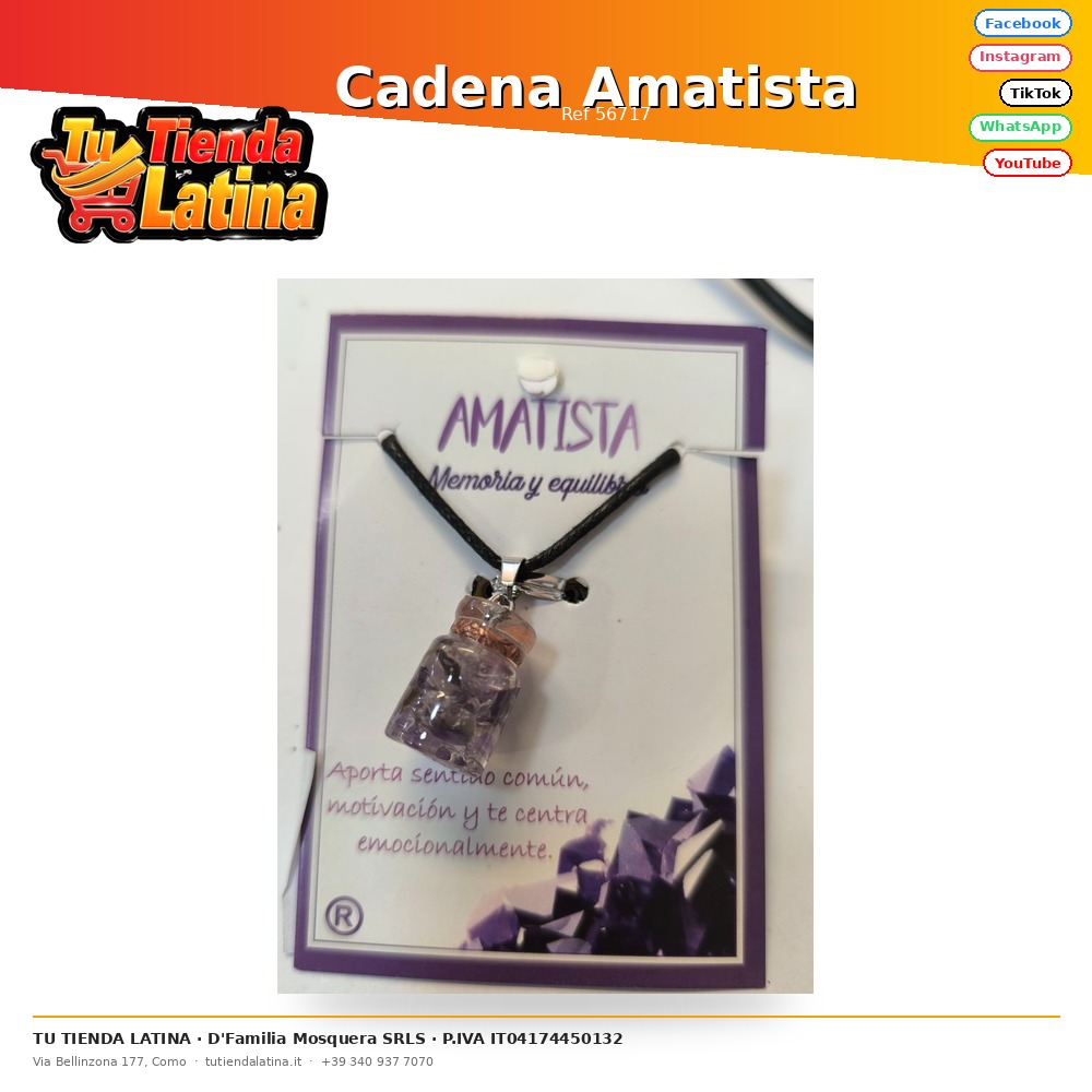 Cadena Amatista 