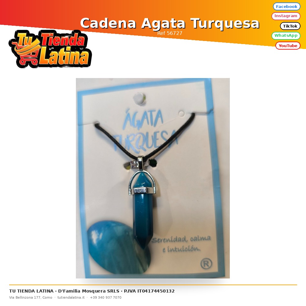 Turquoise Agate Chain