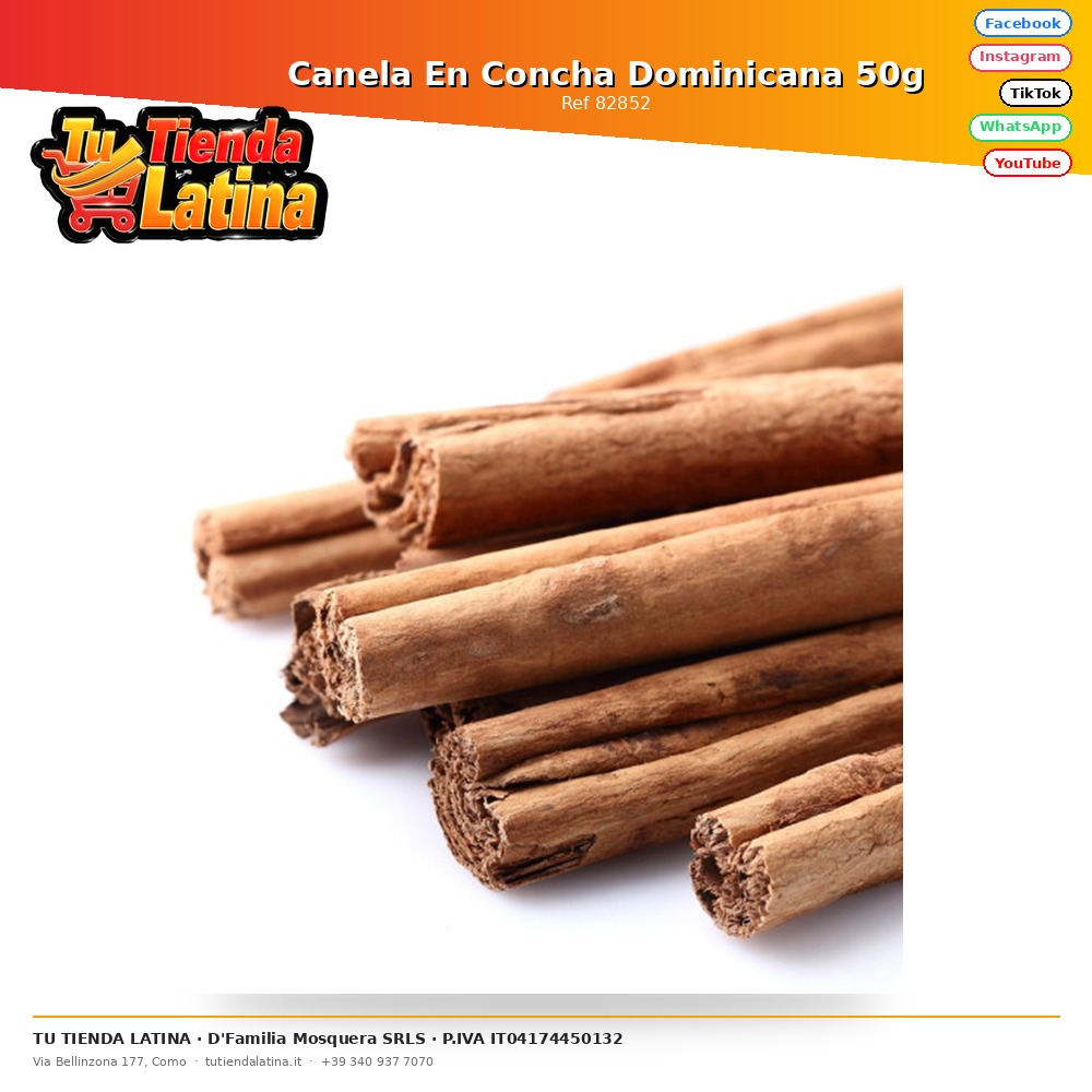 Canela En Concha Dominicana 50g