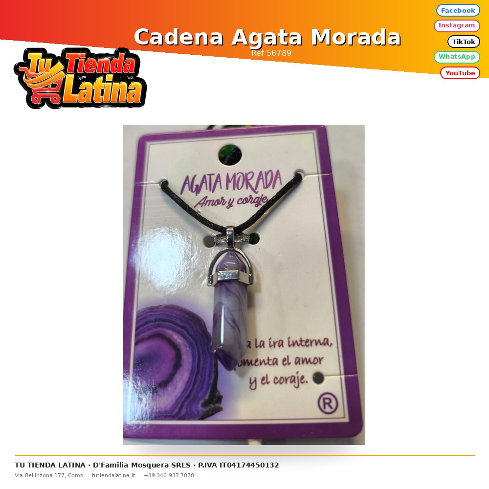 Purple Agate Chain