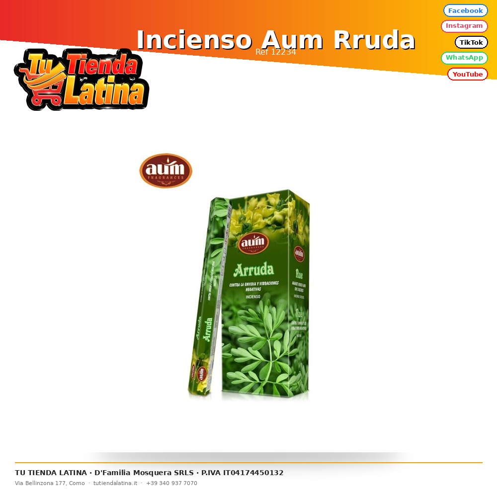 Incenso Aum Rruda