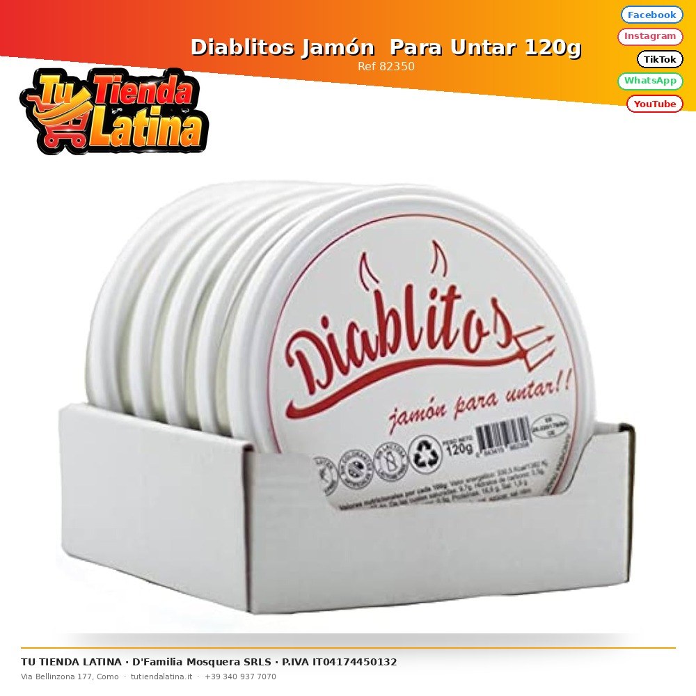 Crema Di Prosciutto Diablitos 120g