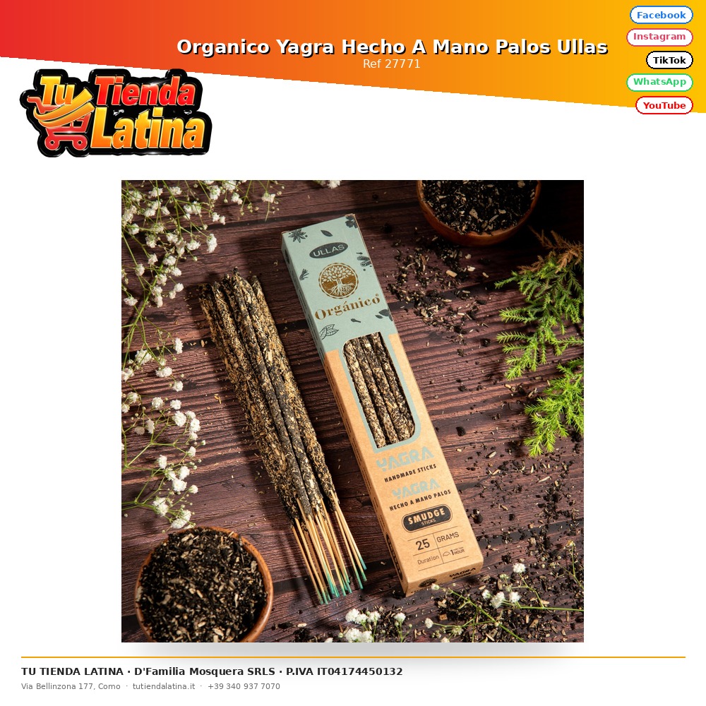 Organic Yagra Handmade Palos Ullas
