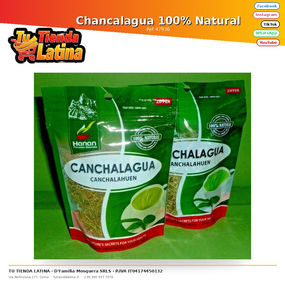 Chancalagua 100% naturale