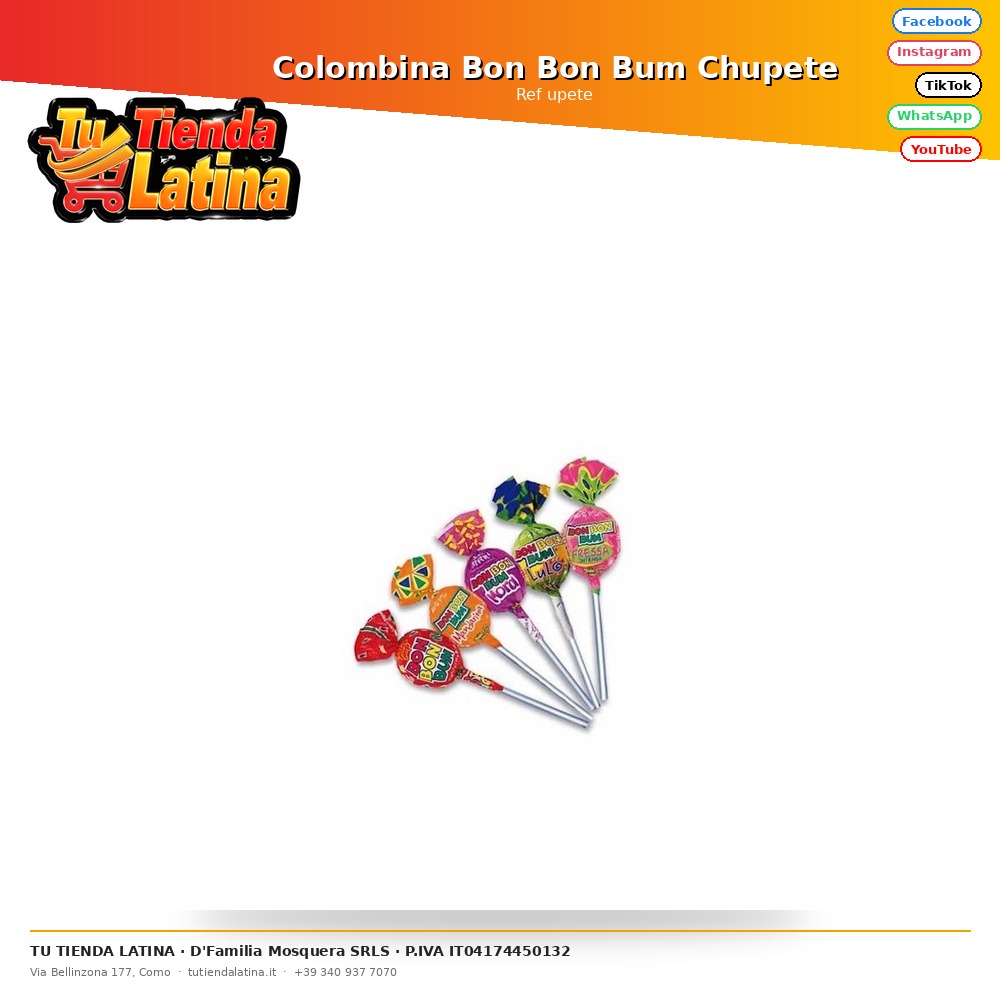 Colombina Bon Bon Bum Chupete
