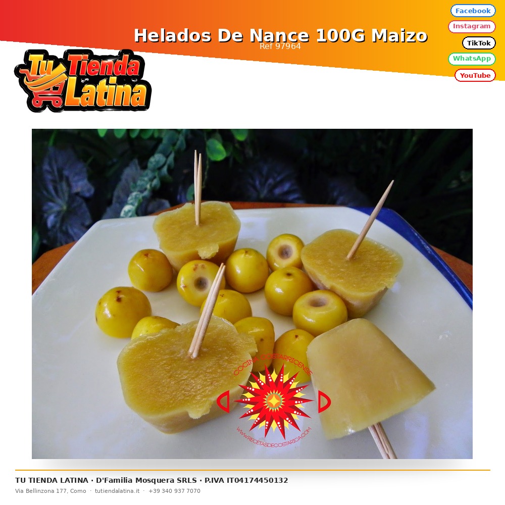 Helados De Nance 100G Maizo