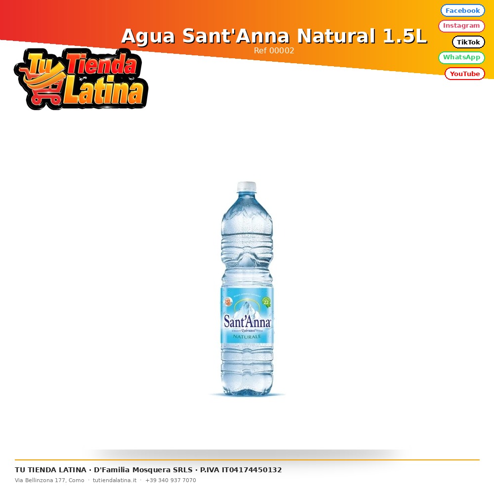 Acqua Naturale Sant'Anna 1,5L