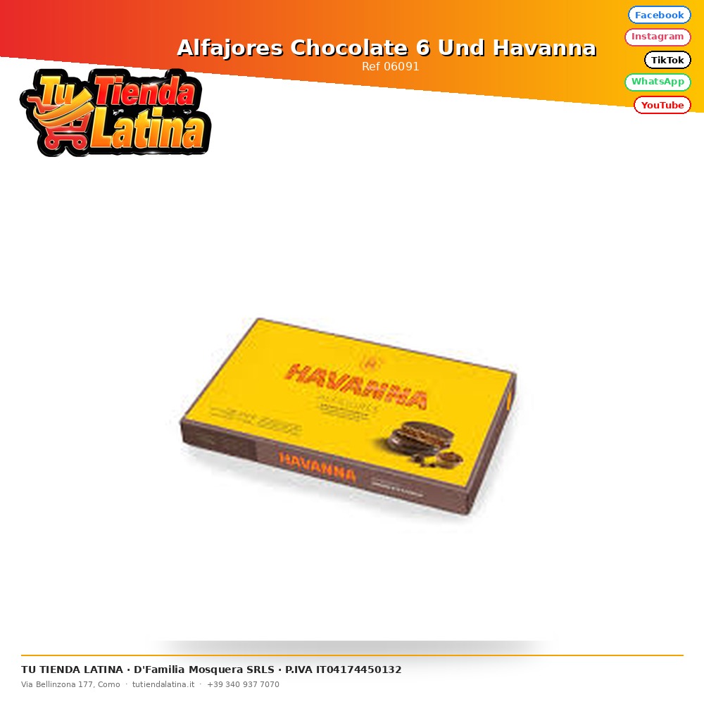 Alfajores Chocolate 6 Und Havanna 