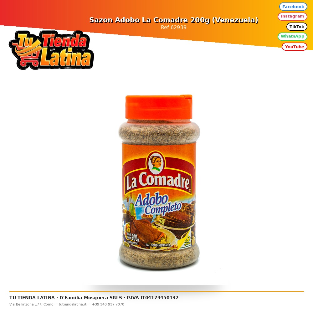 Sazon Adobo La Comadre 200g (Venezuela)