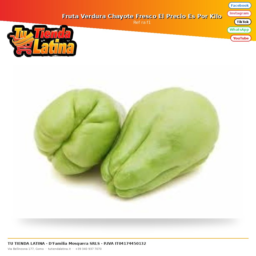 Fruta Verdura Chayote Fresco El Precio Es Por Kilo