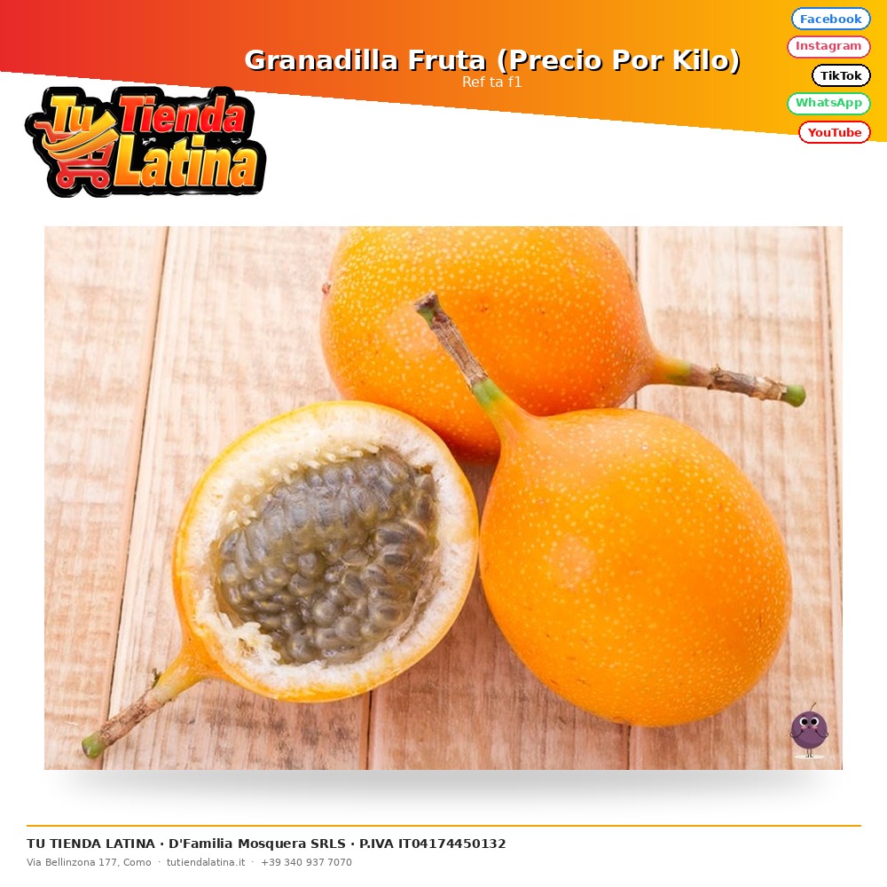 Granadilla Fruta (Precio Por Kilo)