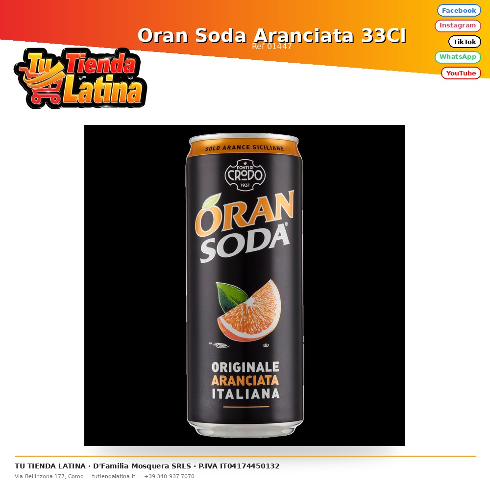 Oran Soda Aranciata 33Cl