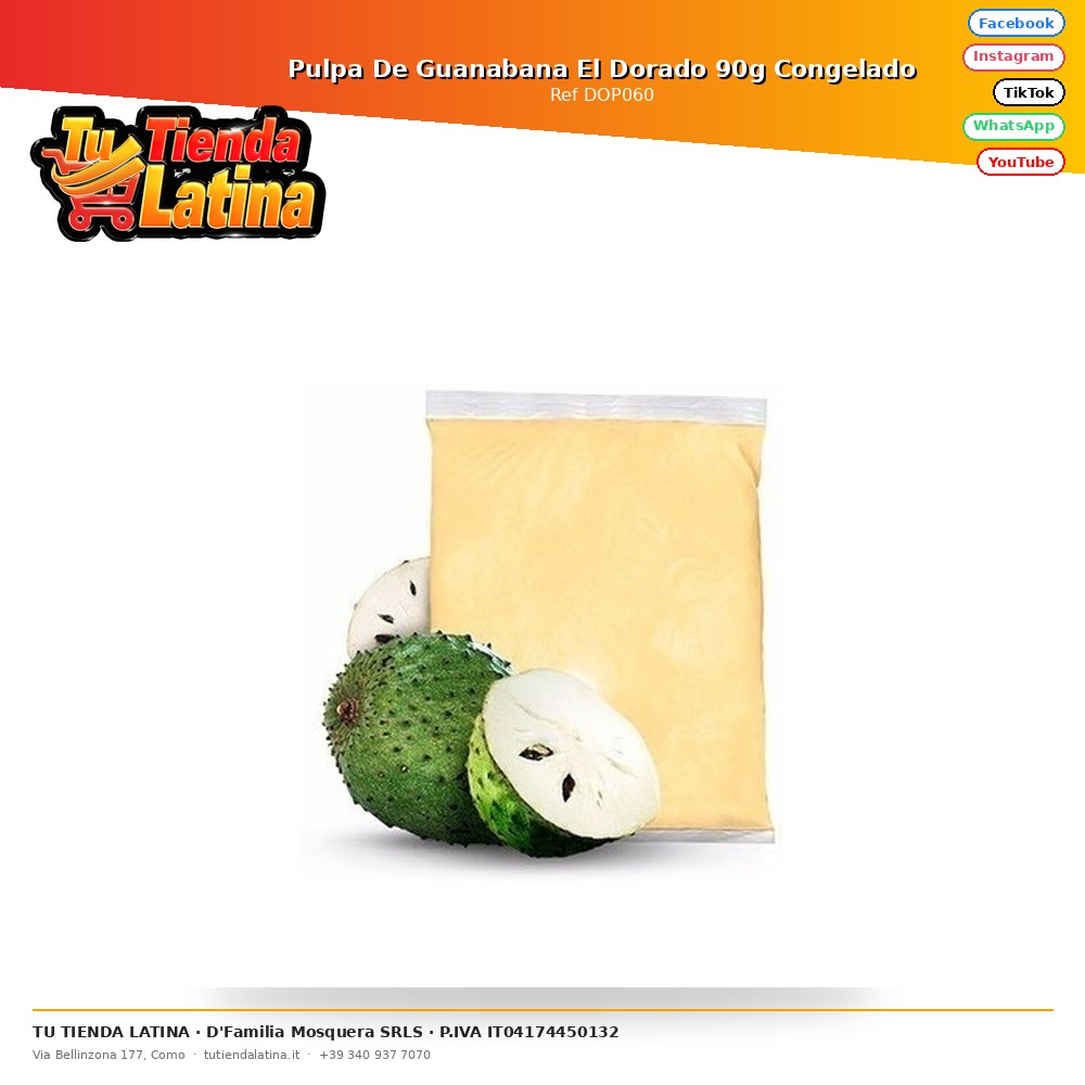 Pulpa De Guanabana El Dorado 90g Congelado