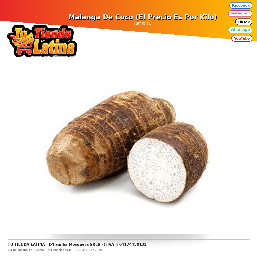 Malanga De Coco (El Precio Es Por Kilo)