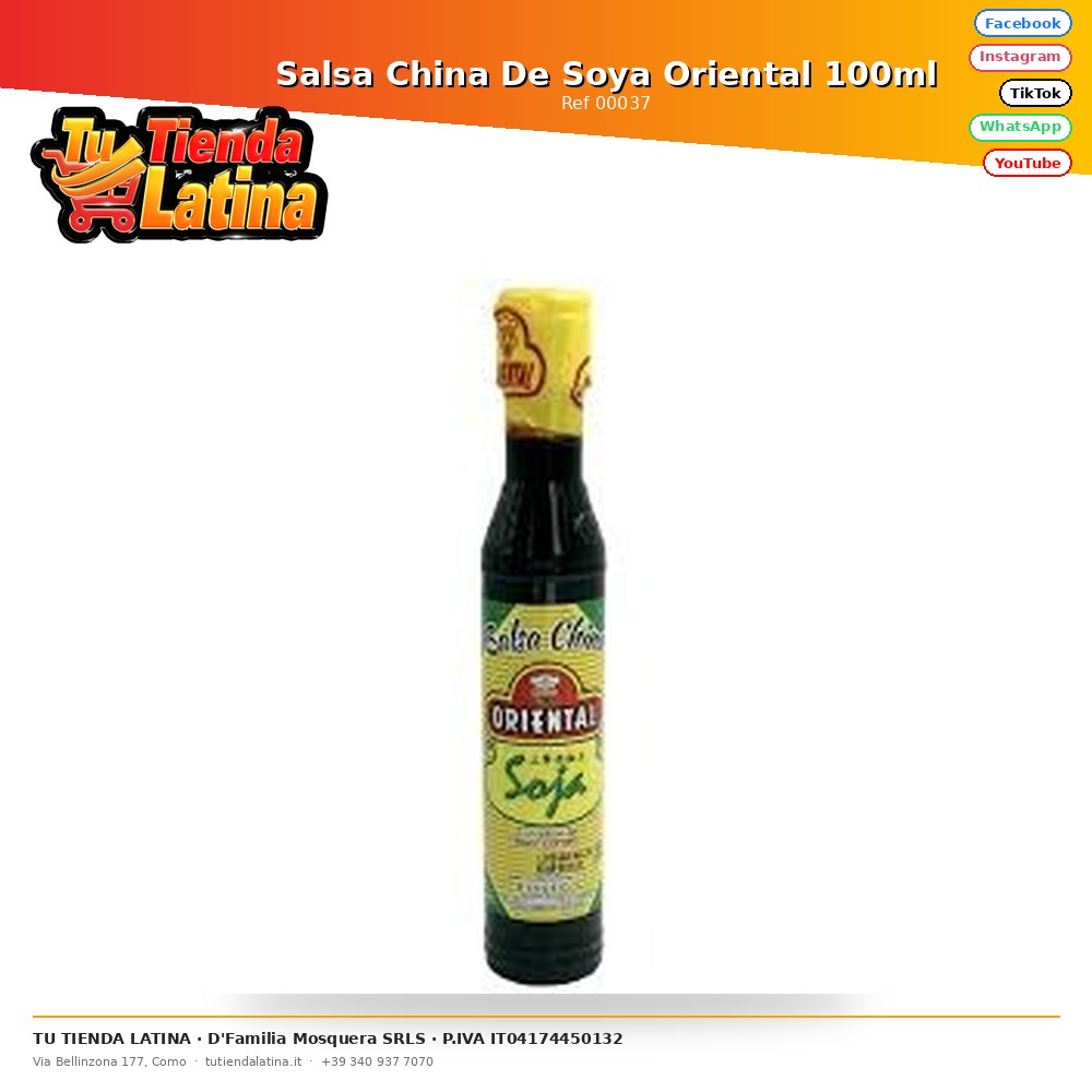 Salsa China De Soya Oriental 100ml