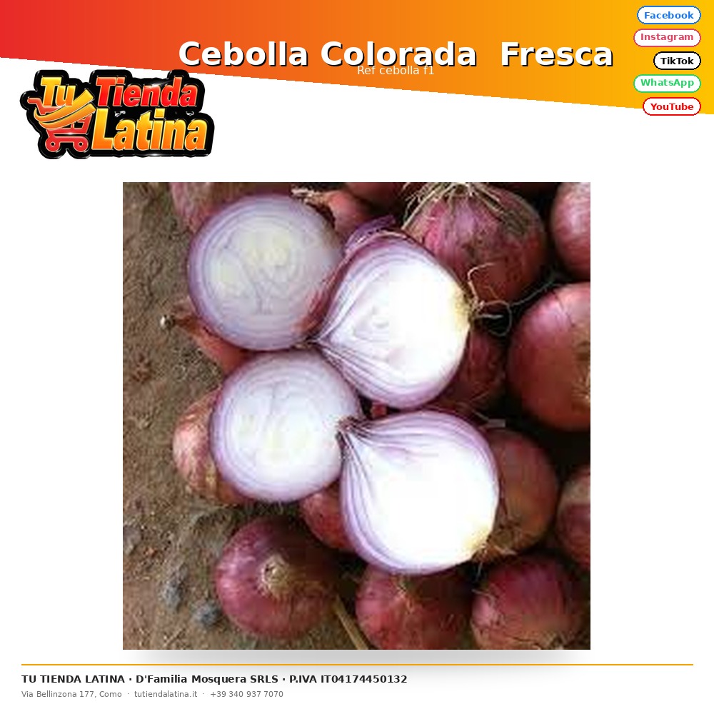 Cebolla Colorada  Fresca