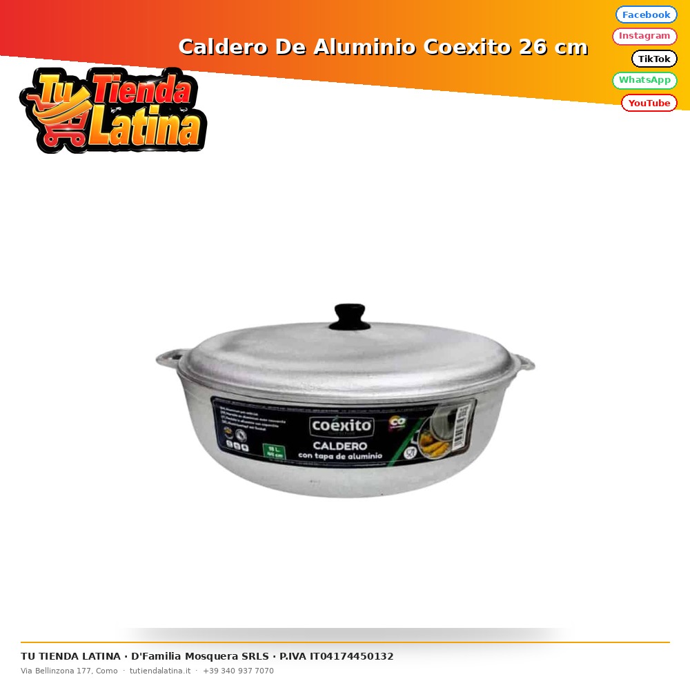 Coexito Aluminum Cauldron 26 cm