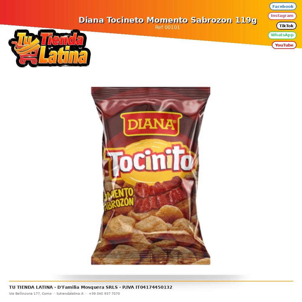 Diana Tocineto Momento Sabrozon 119g