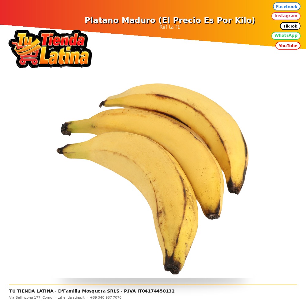 Platano Maduro (El Precio Es Por Kilo)