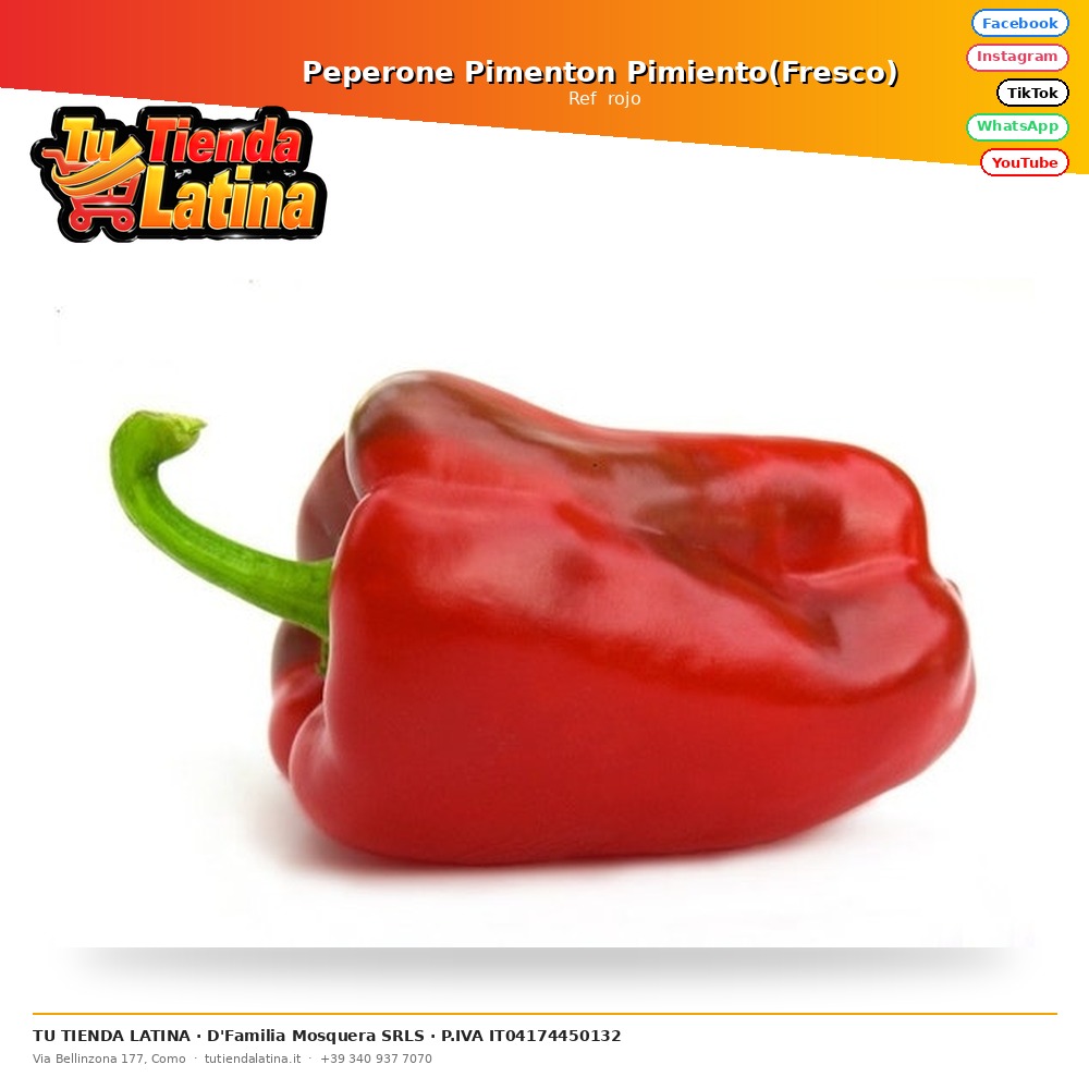 Peperone Pimenton Pimiento(Fresco) 