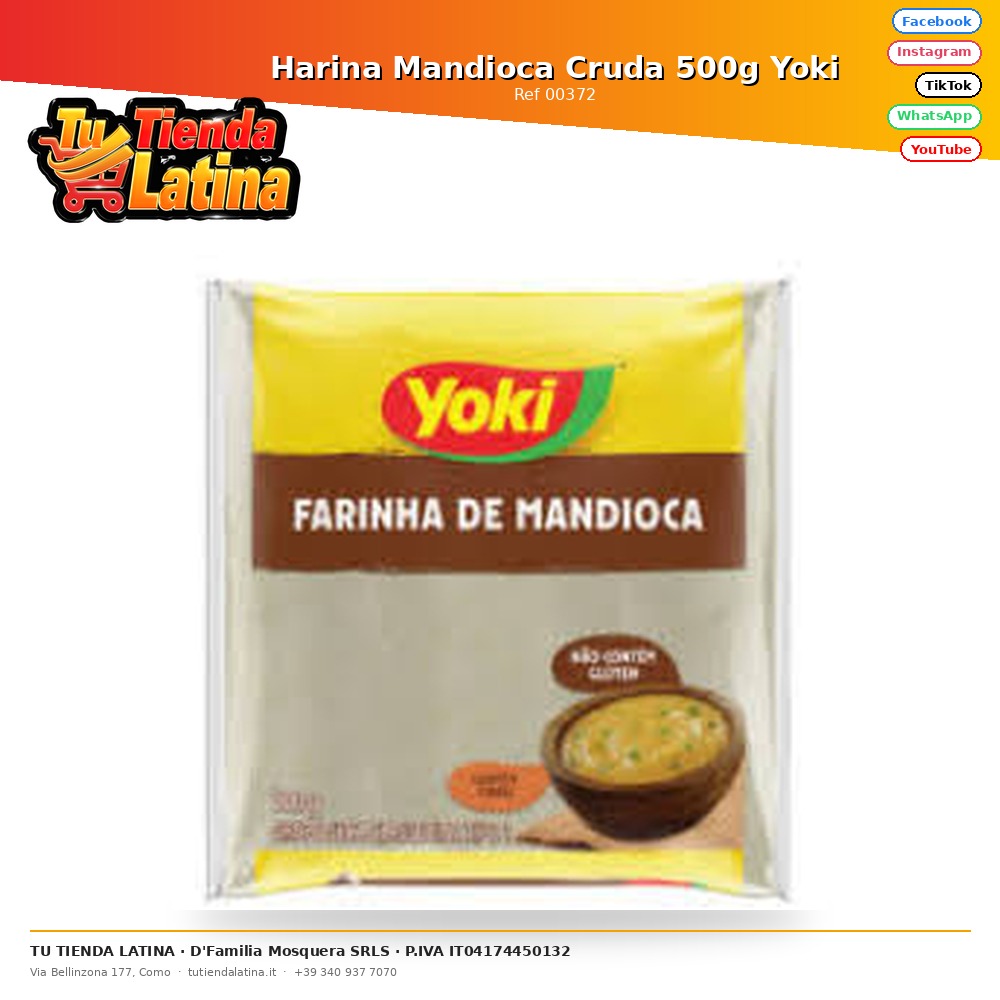 Raw Cassava Flour 500g Yoki