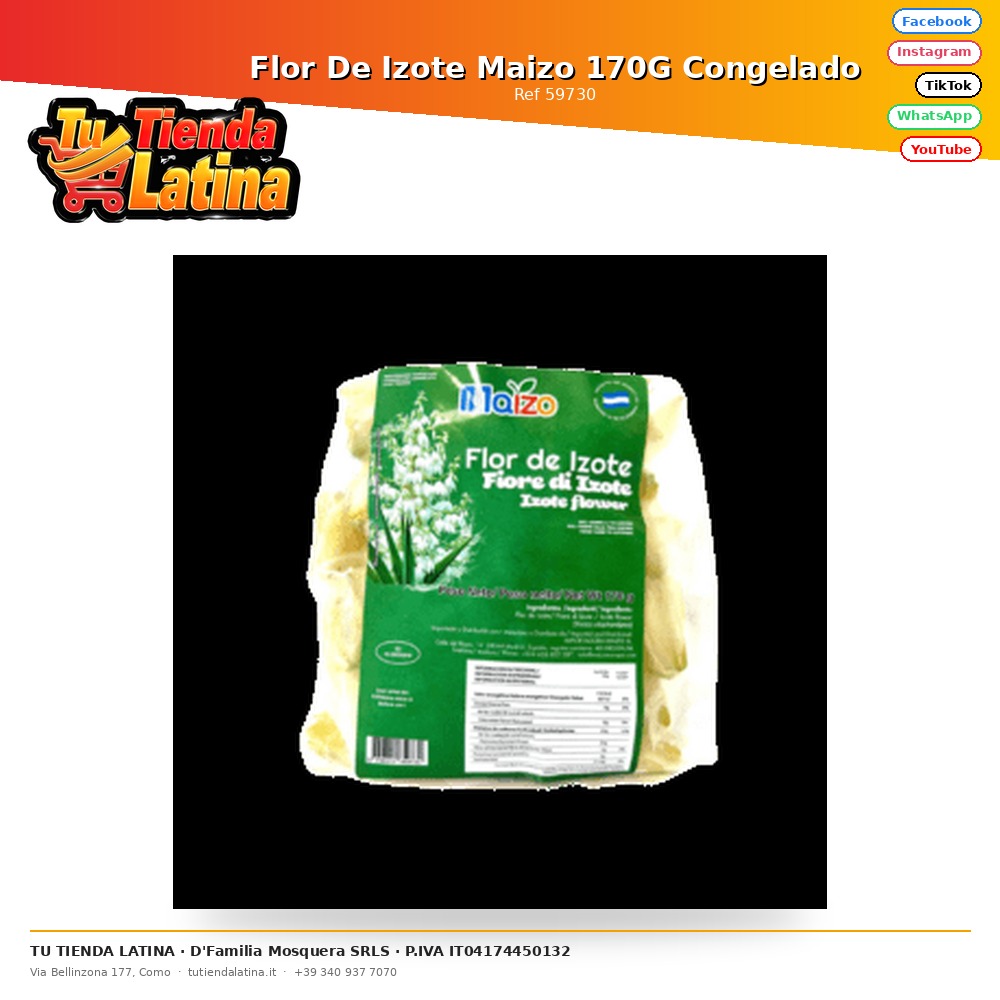 Flor De Izote Maizo 170G Congelado