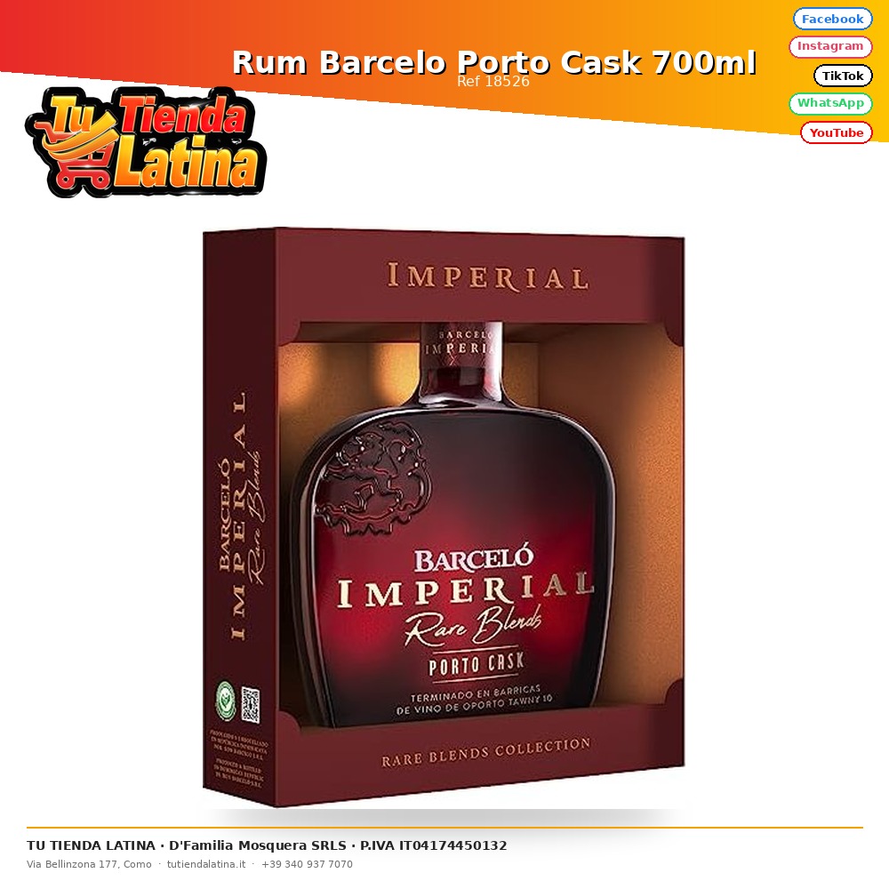 Rum Barcelo Porto Cask 700ml