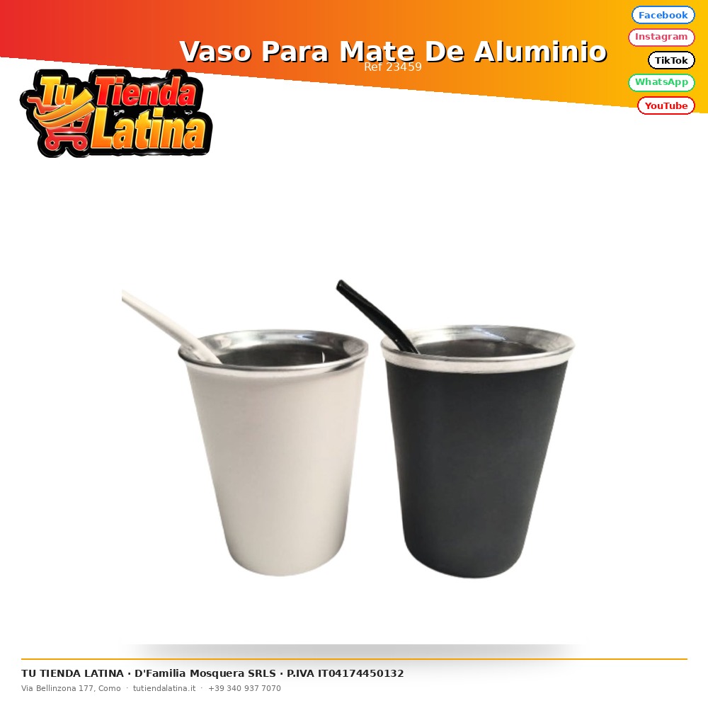 Vaso Para Mate De Aluminio