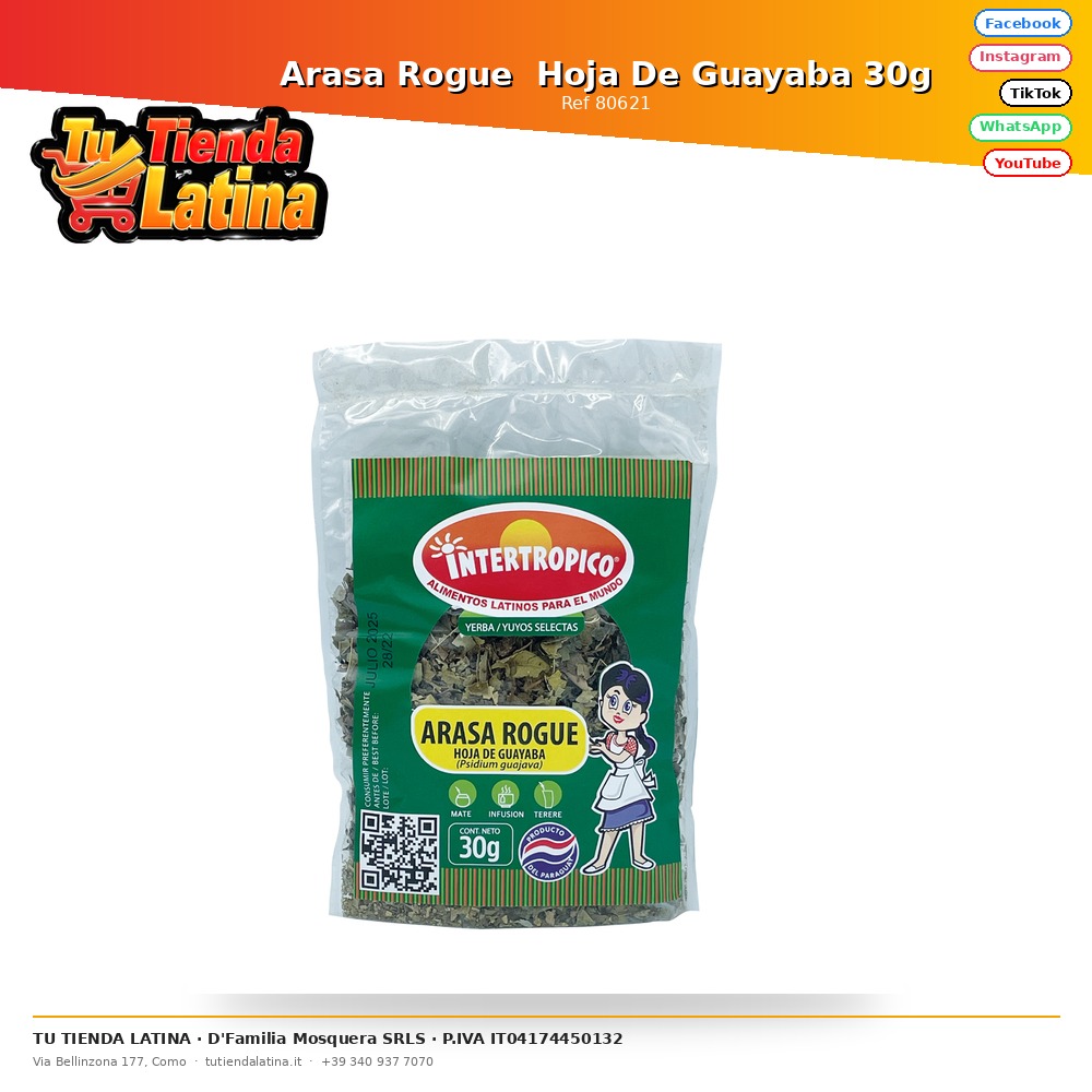 Arasa Rogue  Hoja De Guayaba 30g
