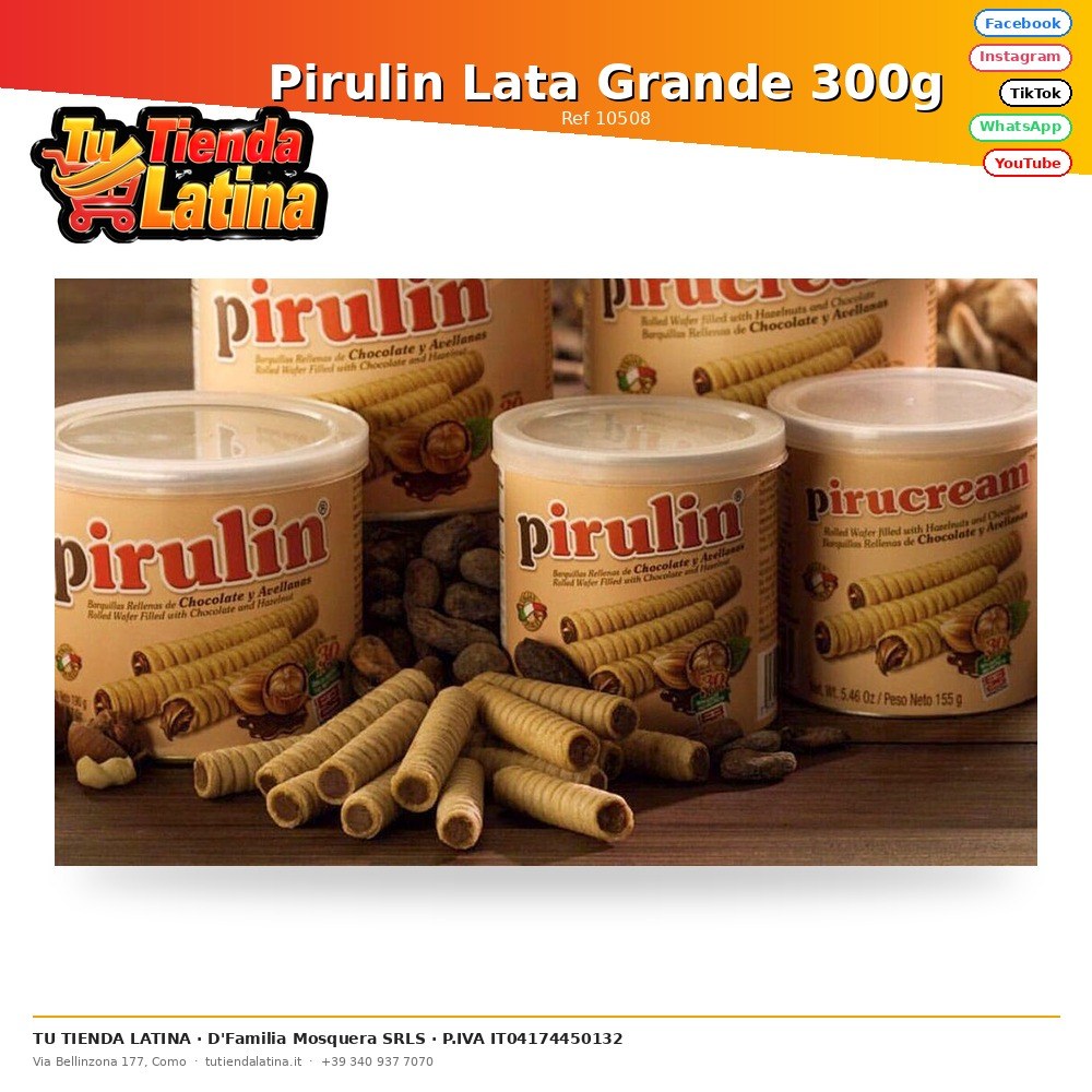 Pirulin Lata Grande 300g