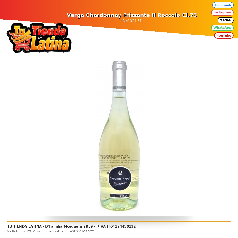 Verga Chardonnay Frizzante Il Roccolo Cl.75