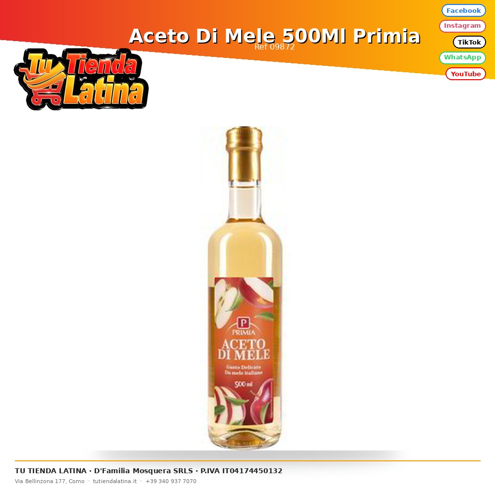 Aceto Di Mele 500Ml Primia