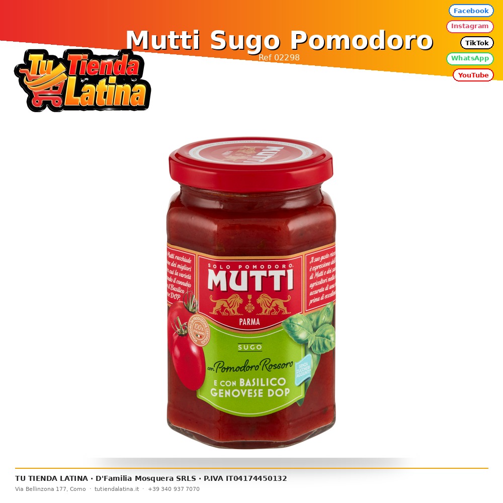 Mutti Sugo Pomodoro
