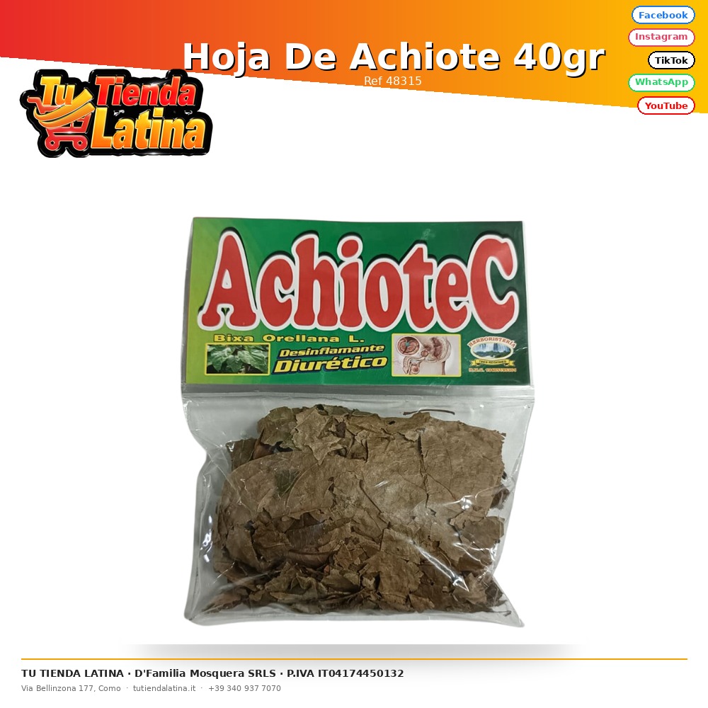 Hoja De Achiote 40gr