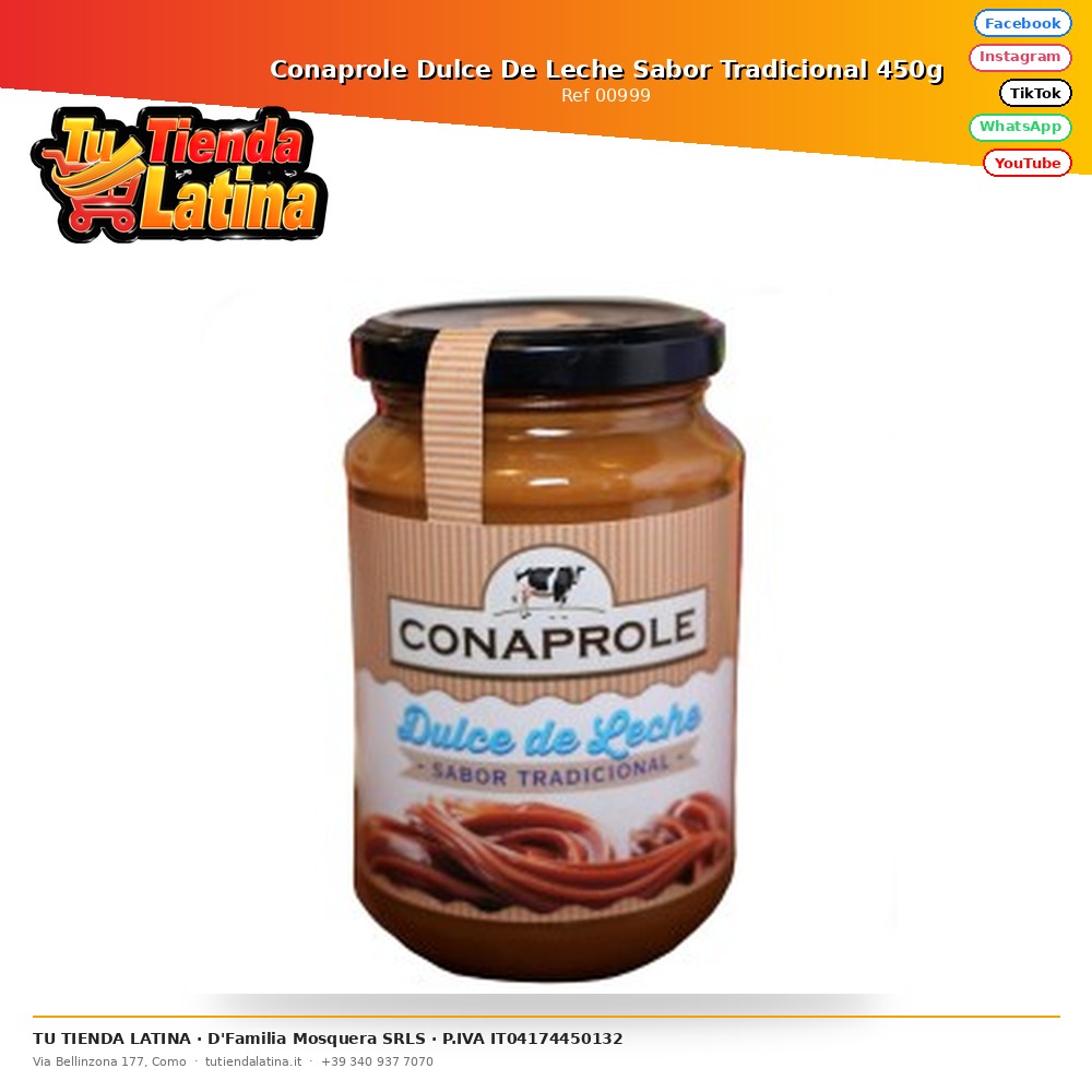 Conaprole Dulce De Leche Sabor Tradicional 450g