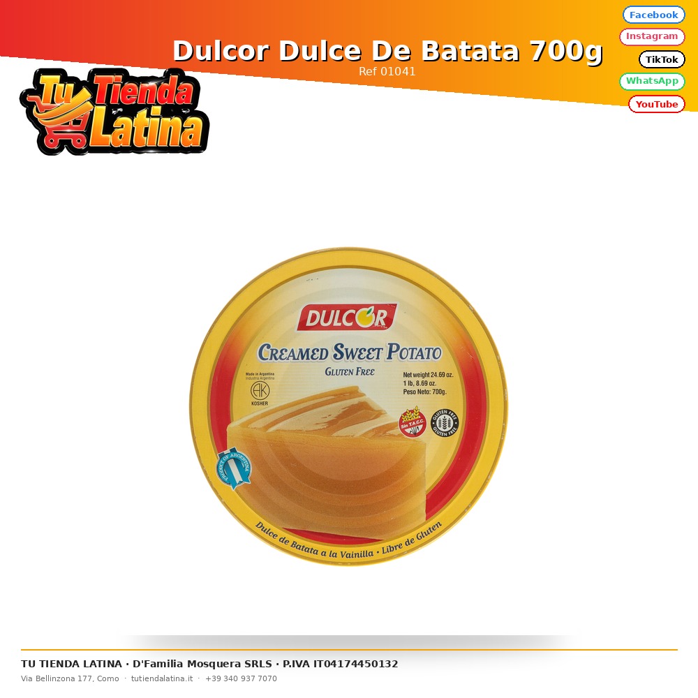 Dulcor Dulce De Batata 700g