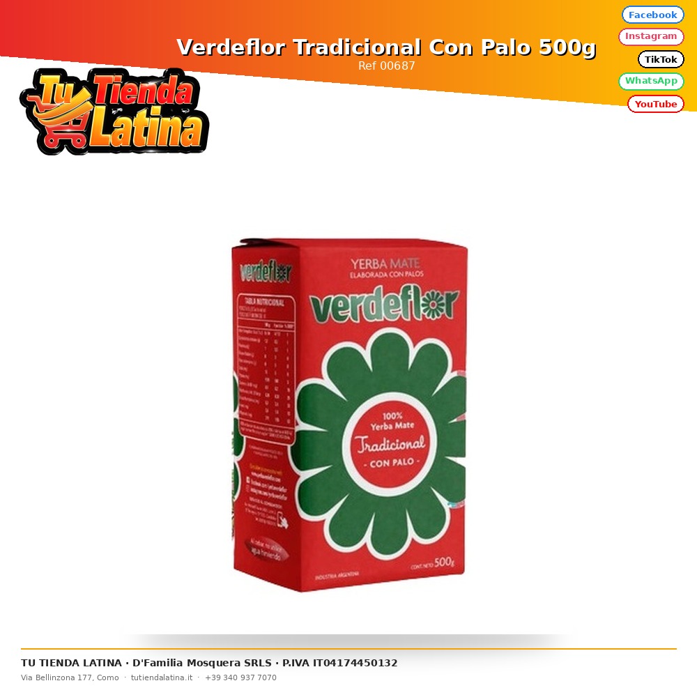 Verdeflor Tradicional Con Palo 500g