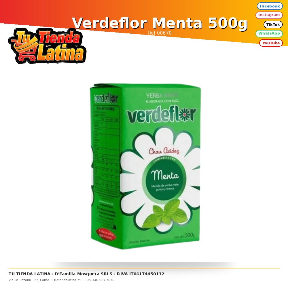 Verdeflor Menta 500g