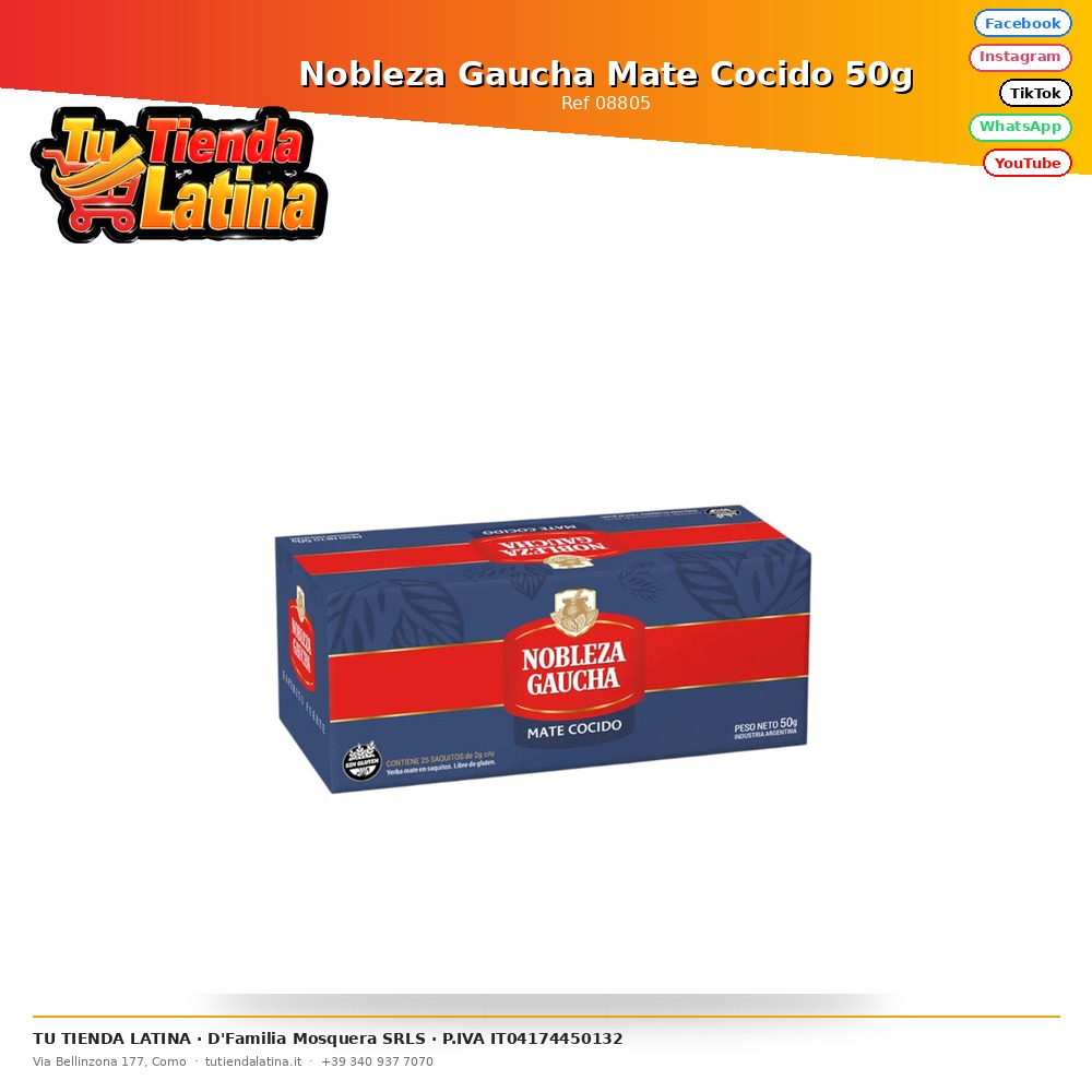 Nobility Gaucha Cooked Mate 50g