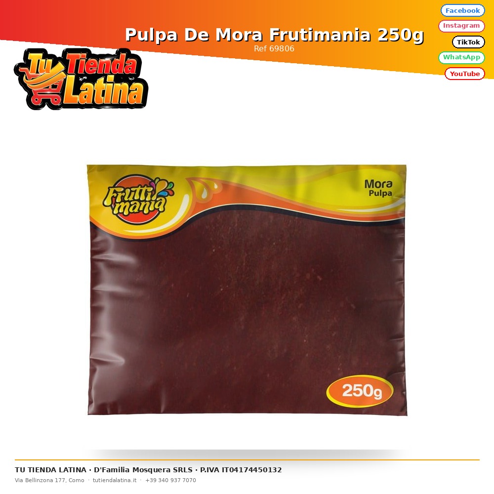 Frutimania Blackberry Pulp 250g