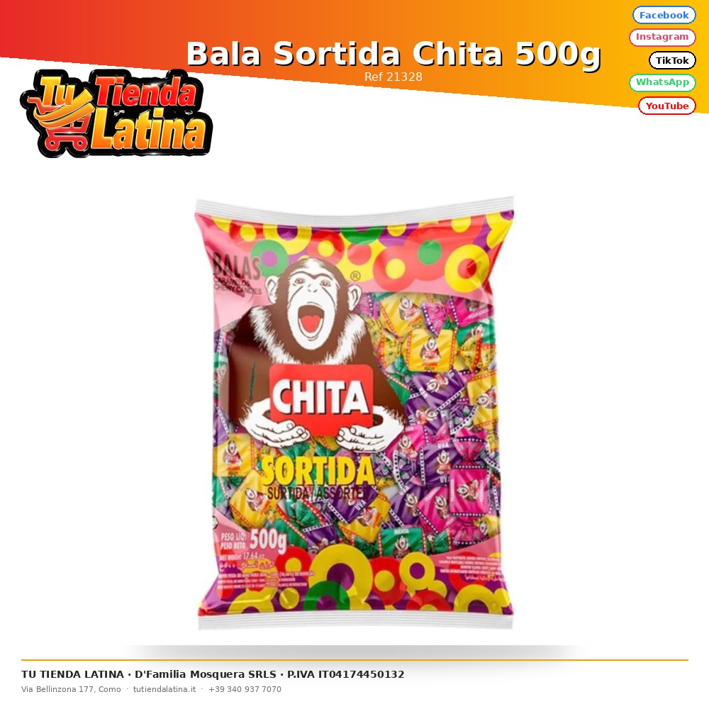 Bala Sortida Chita 500g